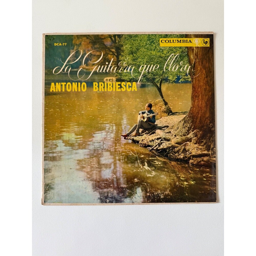 Antonio Bribiesca La Guitarra Que Llora LP CBS DCA-77 Import Mexico VG+ Cleaned